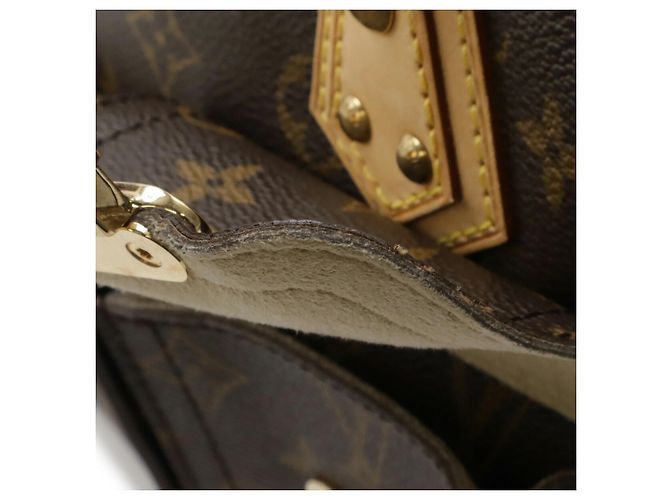 Borsa Louis Vuitton Monogram Manhattan PM Marrone - vista 10