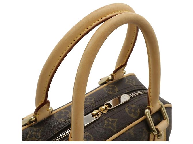 Borsa Louis Vuitton Monogram Manhattan PM Marrone - vista 6