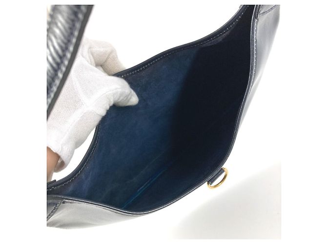 Hermès Borsa a Spalla HERMES Vintage Trim 31 Blu navy - vista 10