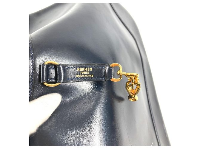 Hermès Borsa a Spalla HERMES Vintage Trim 31 Blu navy - vista 11