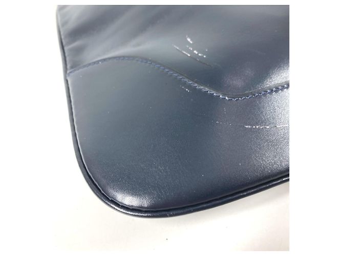 Hermès Borsa a Spalla HERMES Vintage Trim 31 Blu navy - vista 6