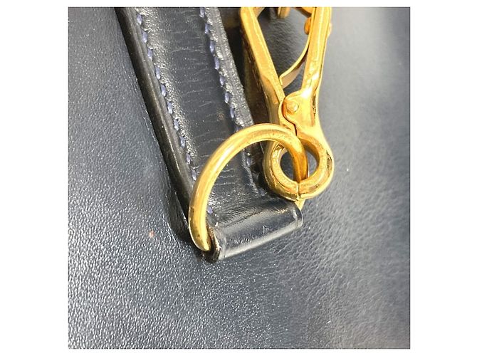 Hermès Borsa a Spalla HERMES Vintage Trim 31 Blu navy - vista 9