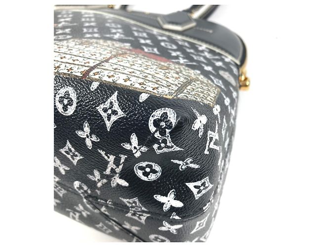 Borsa Tote Alma Souple Louis Vuitton Nero - vista 9