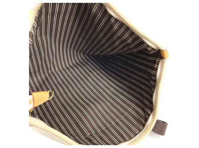 Borsa a Spalla Antigua Cabas GM Louis Vuitton Bianco Crudo - vista 10