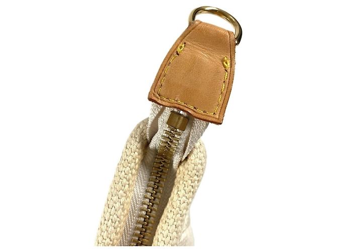 Borsa a Spalla Antigua Cabas GM Louis Vuitton Bianco Crudo - vista 14