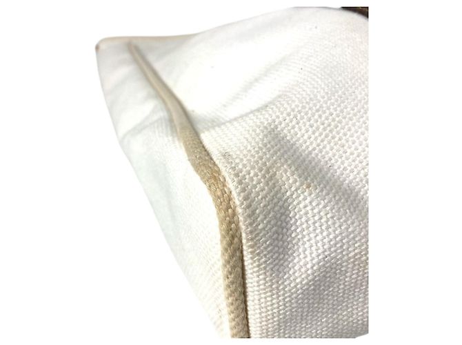 Borsa a Spalla Antigua Cabas GM Louis Vuitton Bianco Crudo - vista 7
