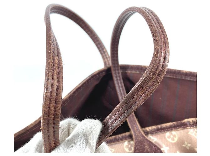 Louis Vuitton Monogram Idylle Neverfull MM Tote Bag Braun Rot - Ansicht 10