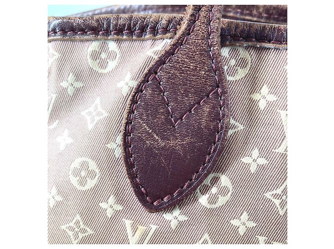 Louis Vuitton Monogram Idylle Neverfull MM Tote Bag Braun Rot - Ansicht 11