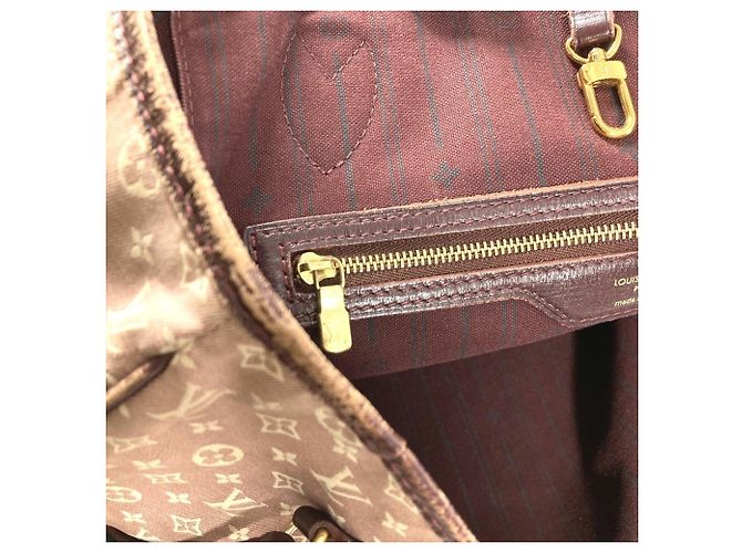Louis Vuitton Monogram Idylle Neverfull MM Tote Bag Braun Rot - Ansicht 15