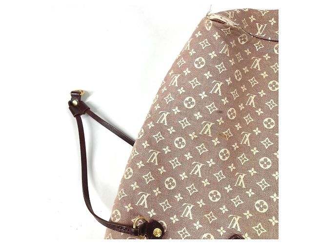 Louis Vuitton Monogram Idylle Neverfull MM Tote Bag Braun Rot - Ansicht 17