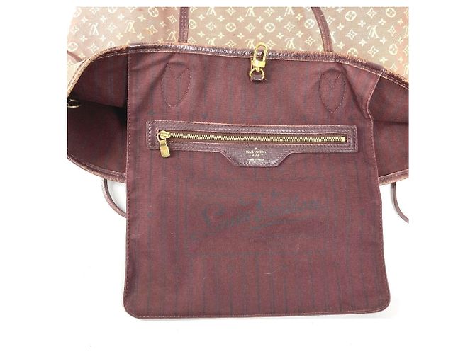Louis Vuitton Monogram Idylle Neverfull MM Tote Bag Braun Rot - Ansicht 18