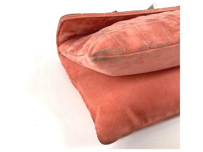 Bolso de Hombro de Ante Rosa Chanel 2.55 - vista 10