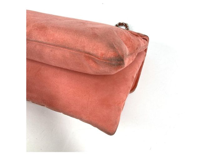 Bolso de Hombro de Ante Rosa Chanel 2.55 - vista 12
