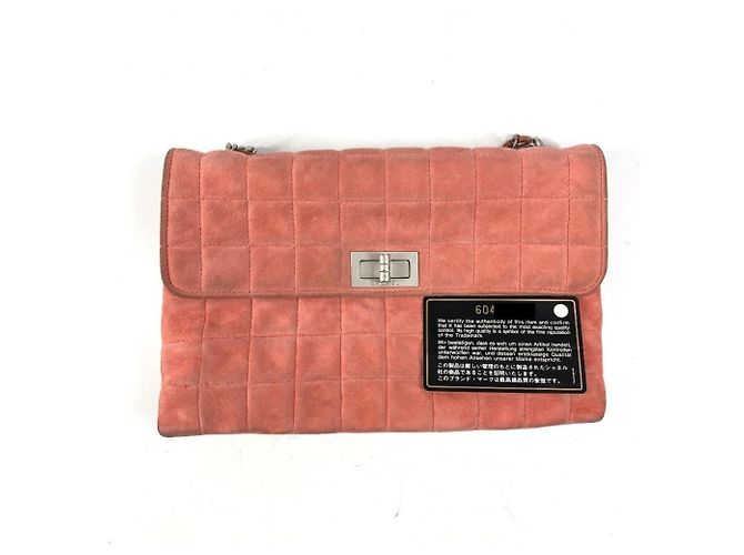 Bolso de Hombro de Ante Rosa Chanel 2.55 - vista 2
