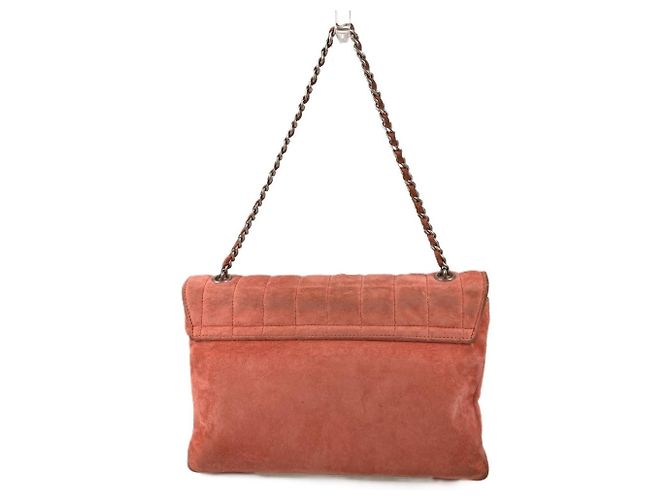 Bolso de Hombro de Ante Rosa Chanel 2.55 - vista 6