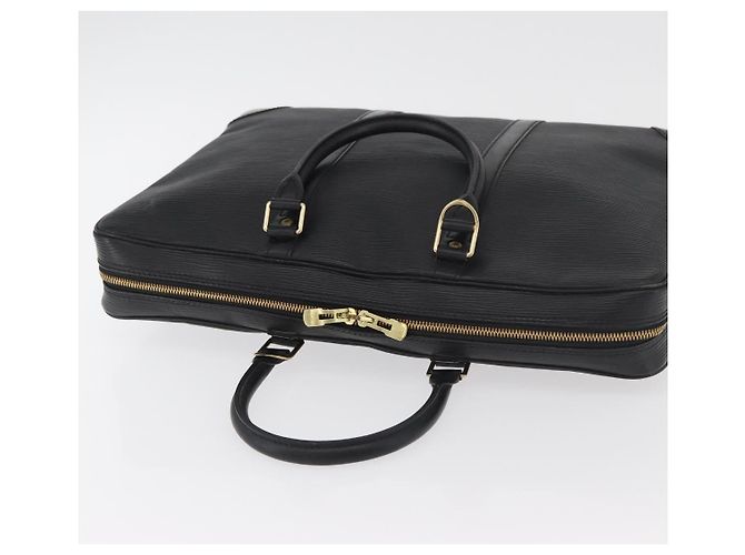 LOUIS VUITTON Epi Porta Documenti da Viaggio Borsa Business Nera M40321 Auth 175801A Nero - vista 6