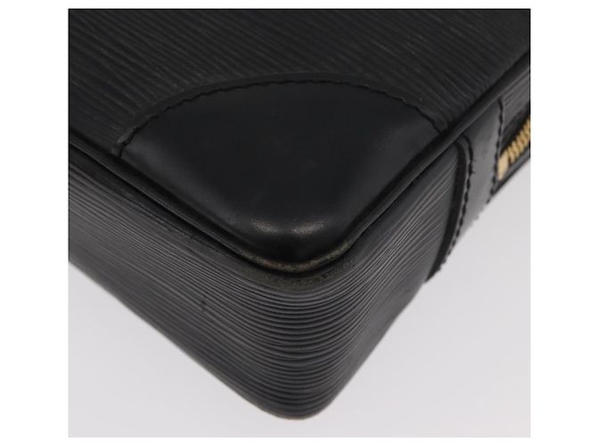 LOUIS VUITTON Epi Porta Documenti da Viaggio Borsa Business Nera M40321 Auth 175801A Nero - vista 8