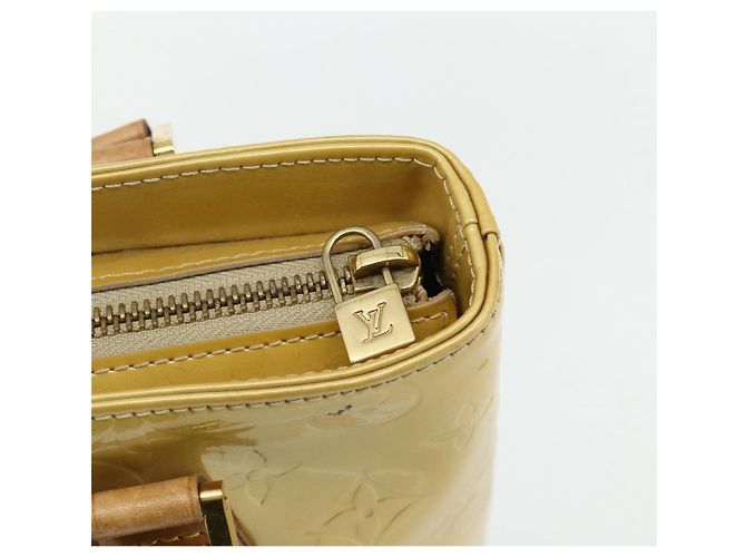 LOUIS VUITTON Handtasche Monogram Vernis Houston Beige M91004 LV Auth ti3833 - Ansicht 17