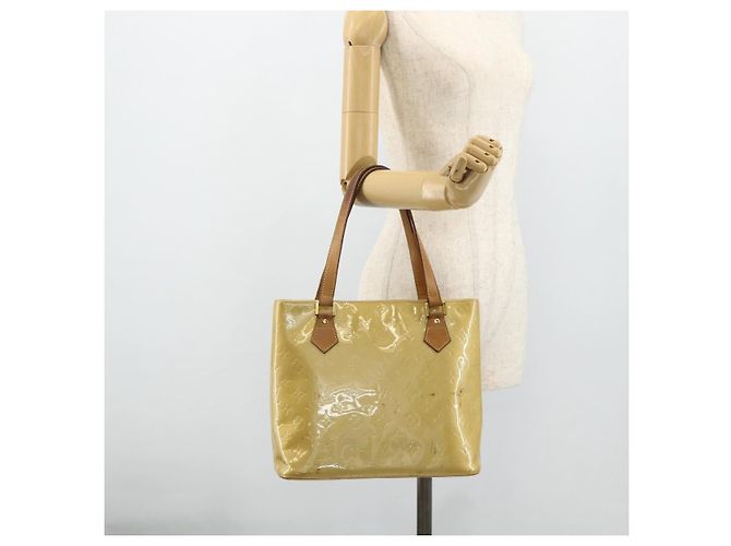 LOUIS VUITTON Handtasche Monogram Vernis Houston Beige M91004 LV Auth ti3833 - Ansicht 23