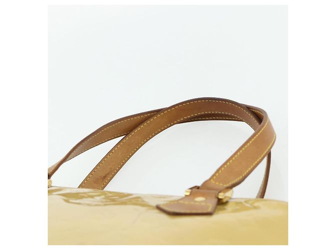 LOUIS VUITTON Handtasche Monogram Vernis Houston Beige M91004 LV Auth ti3833 - Ansicht 8