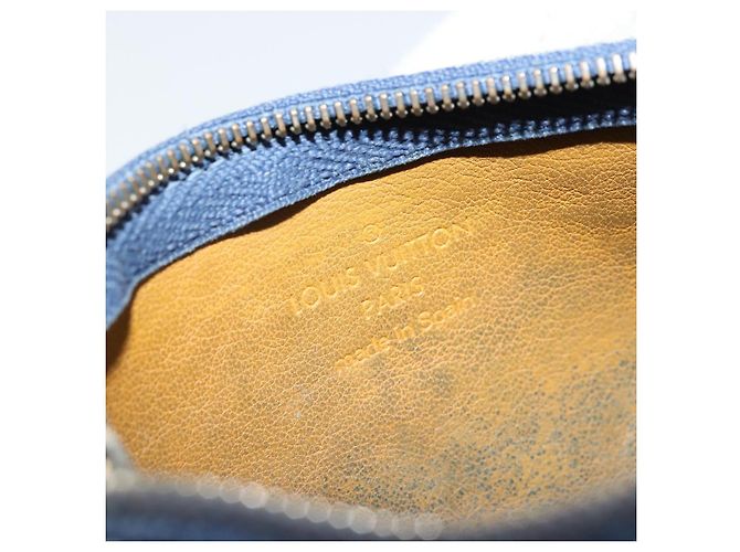 LOUIS VUITTON Pochette Cles Monogram in Denim Blu M95343 Auth 175988A - vista 10