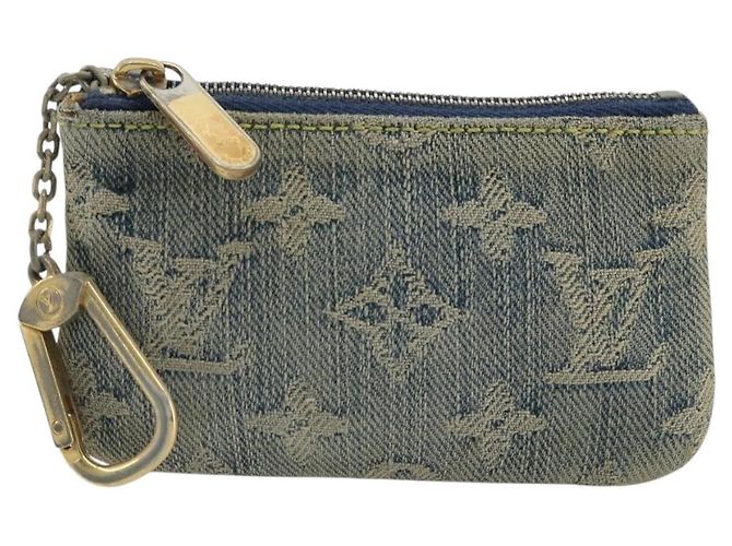 LOUIS VUITTON Pochette Cles Monogram in Denim Blu M95343 Auth 175988A - vista 13