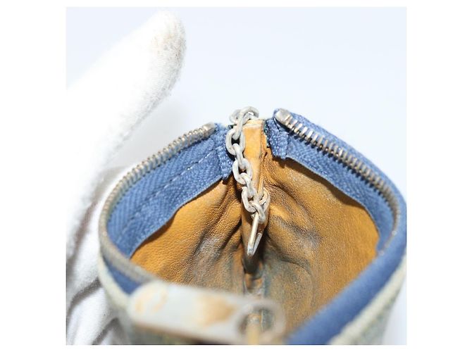 LOUIS VUITTON Pochette Cles Monogram in Denim Blu M95343 Auth 175988A - vista 18
