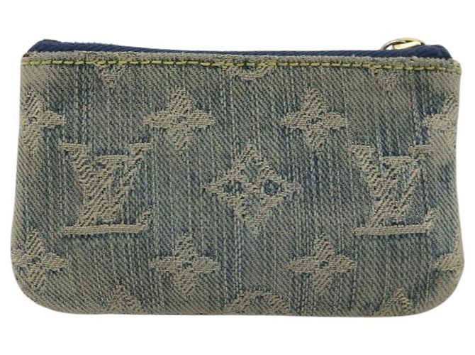 LOUIS VUITTON Pochette Cles Monogram in Denim Blu M95343 Auth 175988A - vista 2