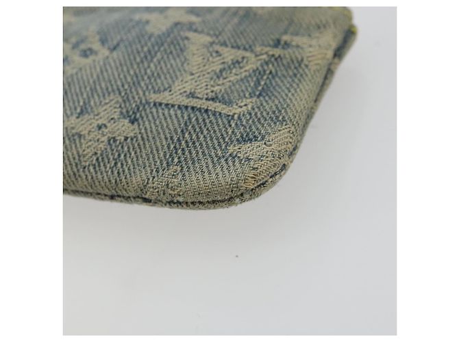LOUIS VUITTON Pochette Cles Monogram in Denim Blu M95343 Auth 175988A - vista 7