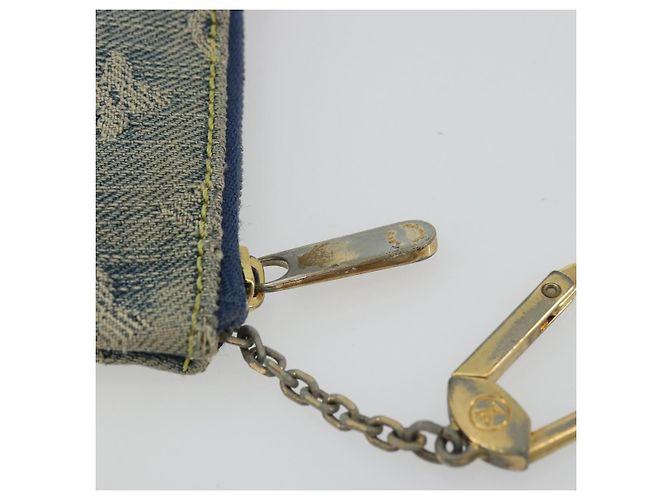 LOUIS VUITTON Pochette Cles Monogram in Denim Blu M95343 Auth 175988A - vista 8