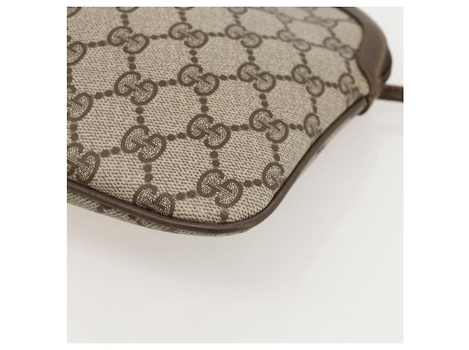 Borsa Sherry Line GG Supreme Web di GUCCI in PVC beige e oro 904 02 047 Auth 175285 D'oro - vista 14