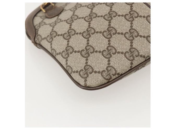 Borsa Sherry Line GG Supreme Web di GUCCI in PVC beige e oro 904 02 047 Auth 175285 D'oro - vista 17