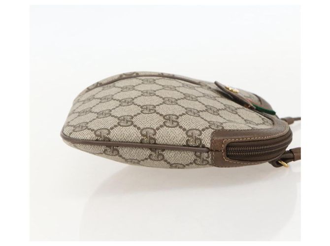 Borsa Sherry Line GG Supreme Web di GUCCI in PVC beige e oro 904 02 047 Auth 175285 D'oro - vista 4