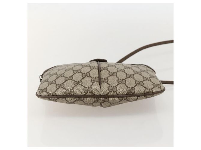 Borsa Sherry Line GG Supreme Web di GUCCI in PVC beige e oro 904 02 047 Auth 175285 D'oro - vista 5