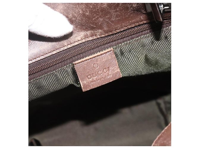 Borsa Tote GG Canvas Gucci Viola Argento 31244 Auth 175187 Porpora - vista 10