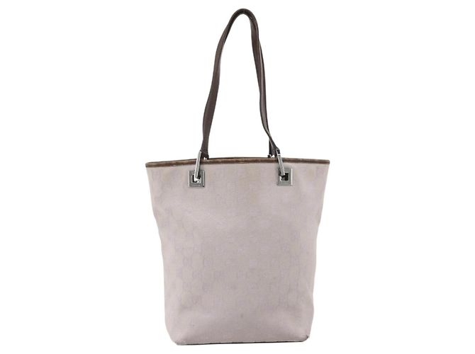 Borsa Tote GG Canvas Gucci Viola Argento 31244 Auth 175187 Porpora - vista 13