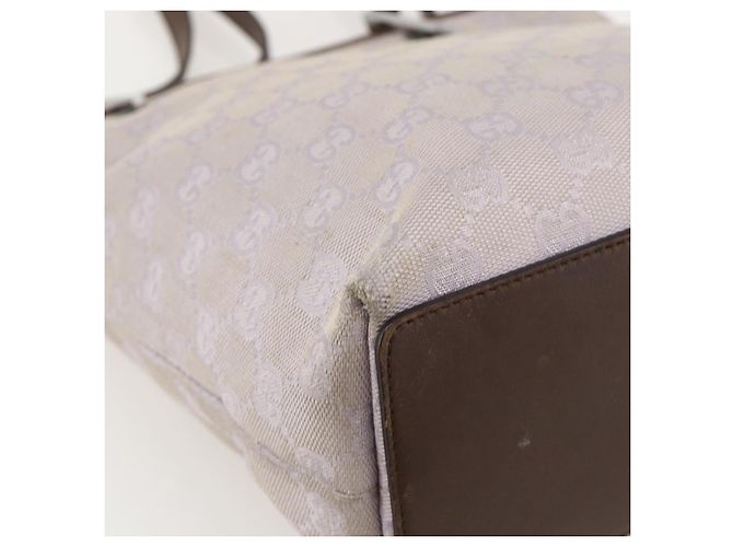 Borsa Tote GG Canvas Gucci Viola Argento 31244 Auth 175187 Porpora - vista 16