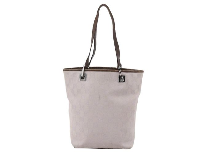 Borsa Tote GG Canvas Gucci Viola Argento 31244 Auth 175187 Porpora - vista 2
