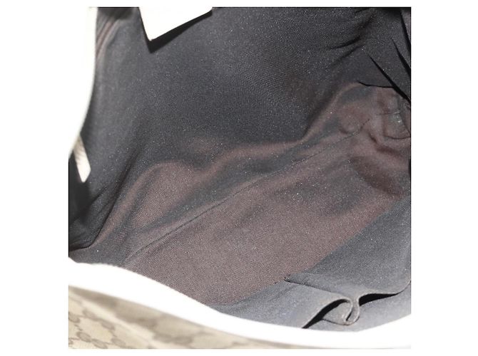 Borsa a Spalla GG Canvas Gucci Beige Oro 388924 Auth 176562 D'oro - vista 11