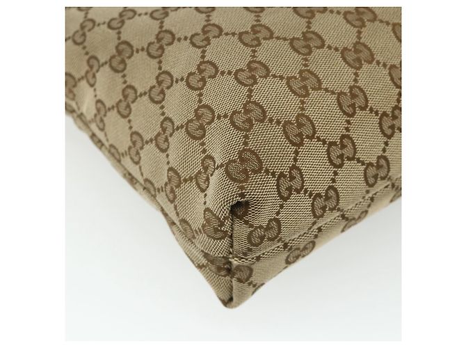 Borsa a Spalla GG Canvas Gucci Beige Oro 388924 Auth 176562 D'oro - vista 16