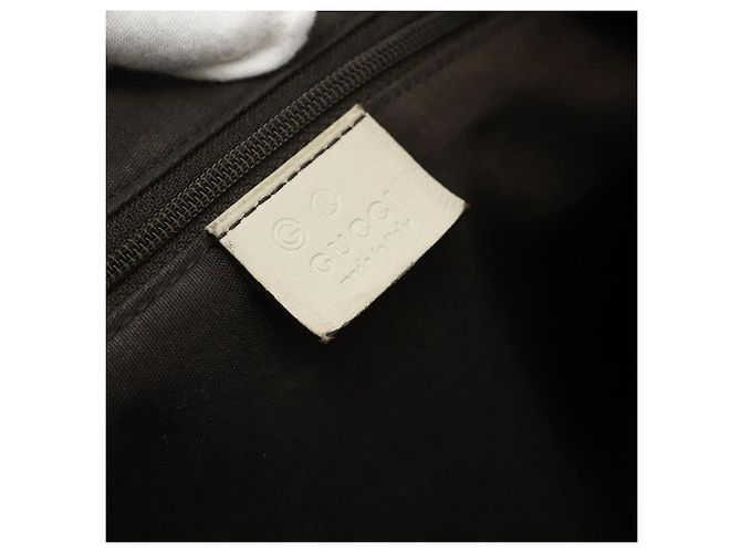 Borsa a Spalla GG Canvas Gucci Beige Oro 388924 Auth 176562 D'oro - vista 17