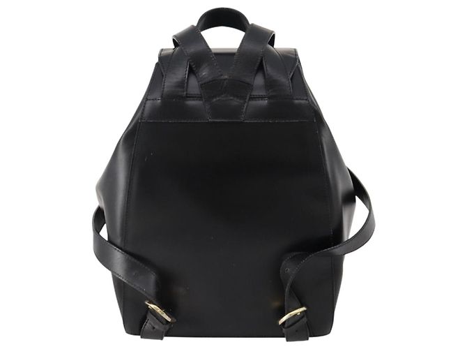 Céline CELINE Rucksack aus schwarzem Leder mit Gold Auth BAZ409 Golden - Ansicht 2