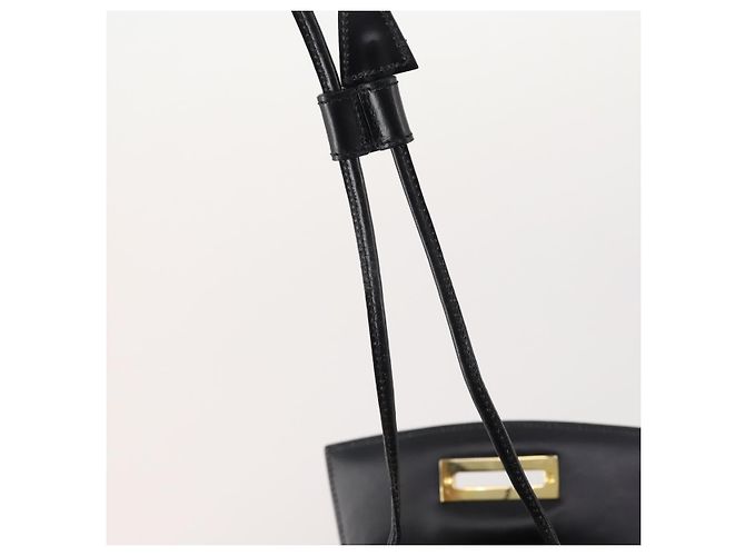 Céline CELINE Rucksack aus schwarzem Leder mit Gold Auth BAZ409 Golden - Ansicht 20