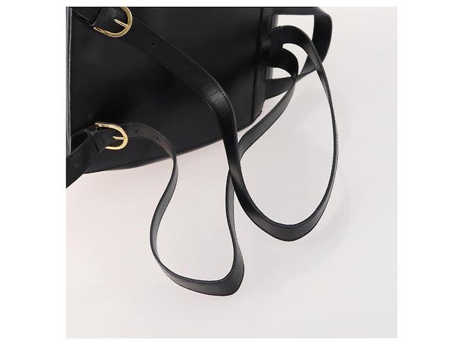 Céline CELINE Rucksack aus schwarzem Leder mit Gold Auth BAZ409 Golden - Ansicht 8