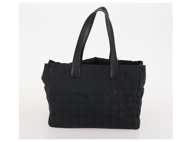 CHANEL Nuova linea da viaggio Borsa Tote in Nylon 5 Set Beige Nero CC Auth 174969 - vista 18