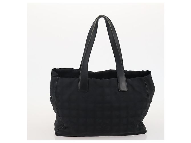 CHANEL Nuova linea da viaggio Borsa Tote in Nylon 5 Set Beige Nero CC Auth 174969 - vista 19