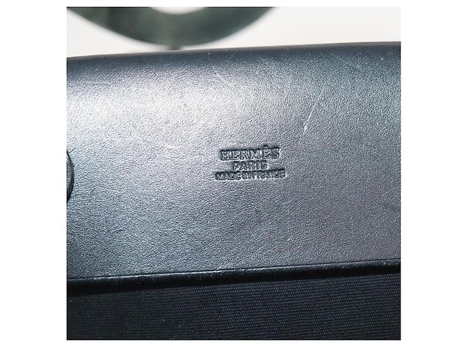Hermès HERMES Borsa Cabass GM Herbag Canvas 2in1 Nera Argento Auth BAZ865A Nero - vista 17