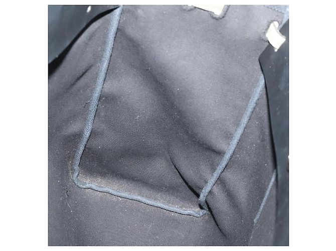 Hermès HERMES Borsa Cabass GM Herbag Canvas 2in1 Nera Argento Auth BAZ865A Nero - vista 19
