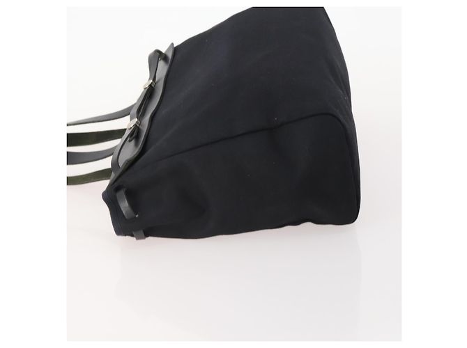 Hermès HERMES Borsa Cabass GM Herbag Canvas 2in1 Nera Argento Auth BAZ865A Nero - vista 4