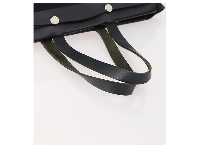 Hermès HERMES Borsa Cabass GM Herbag Canvas 2in1 Nera Argento Auth BAZ865A Nero - vista 7